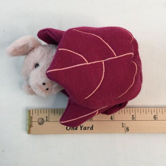 Jellycat Poppin Pig Plush 5" Stuffed Animal Toy in Flower Rare Retired - Picture 7 of 7